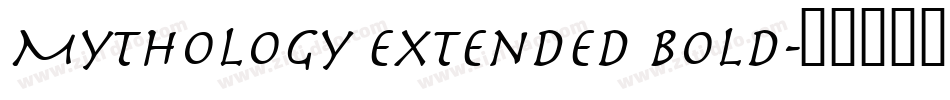 Mythology Extended Bold字体转换
